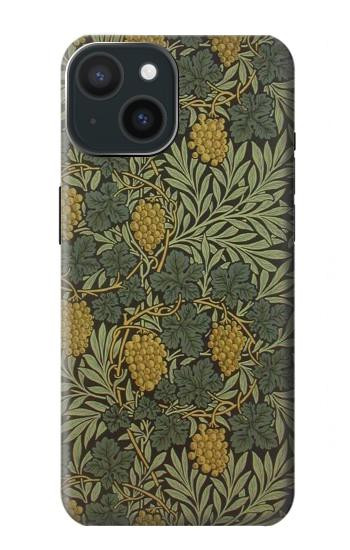 W3662 William Morris Vine Pattern Case Cover Custodia e Flip Case per iPhone 15