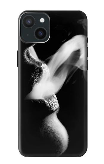 W0917 Sexy Lip Girl Smoking Case Cover Custodia e Flip Case per iPhone 15 Plus