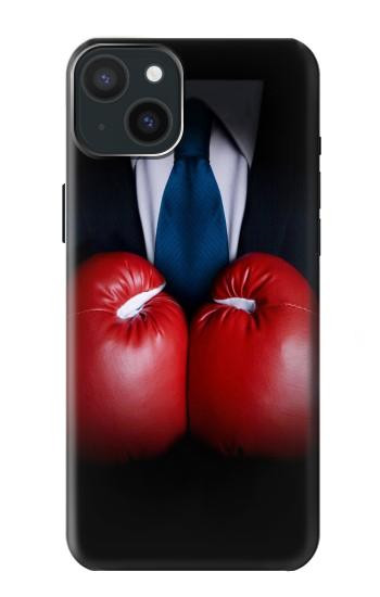 W2261 Businessman Black Suit With Boxing Gloves Case Cover Custodia e Flip Case per iPhone 15 Plus