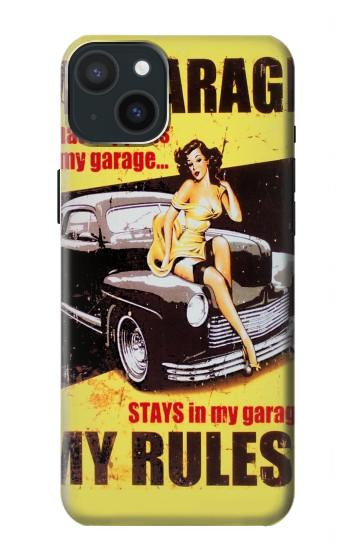 W3198 My Garage Pinup Girl Case Cover Custodia e Flip Case per iPhone 15 Plus