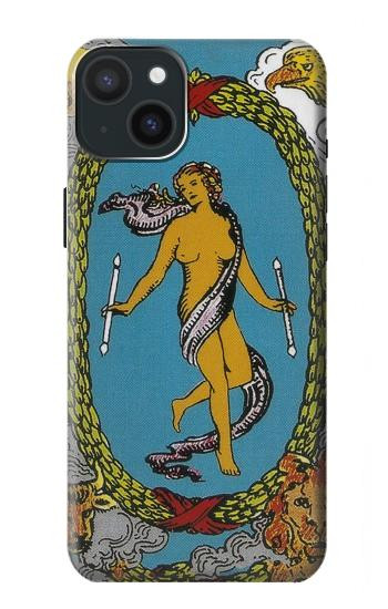 W3746 Tarot Card The World Case Cover Custodia e Flip Case per iPhone 15 Plus