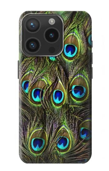 W1965 Peacock Feather Case Cover Custodia e Flip Case per iPhone 15 Pro W1965 Peacock Feather Case Cover Custodia e Flip Case per iPhone 15 Pro