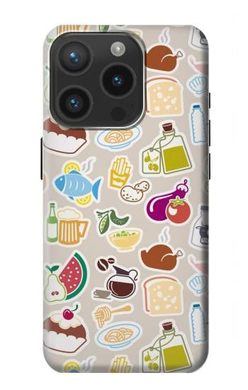 W2321 Food and Drink Seamless Case Cover Custodia e Flip Case per iPhone 15 Pro