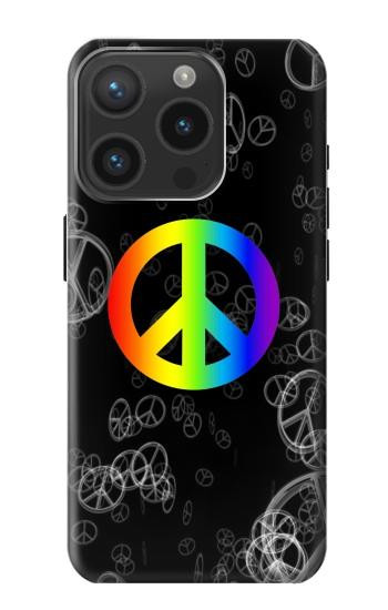 W2356 Peace Sign Case Cover Custodia e Flip Case per iPhone 15 Pro