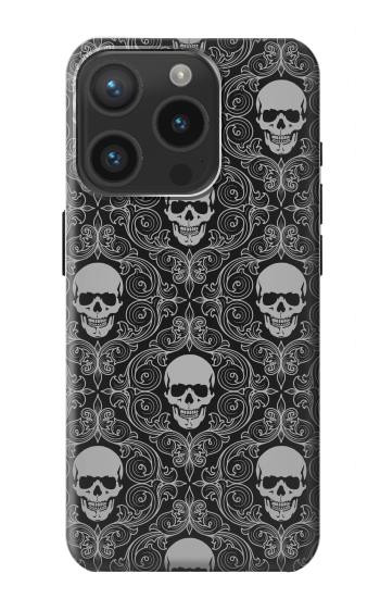 W2371 Skull Vintage Monochrome Pattern Case Cover Custodia e Flip Case per iPhone 15 Pro W2371 Skull Vintage Monochrome Pattern Case Cover Custodia e Flip Case per iPhone 15 Pro
