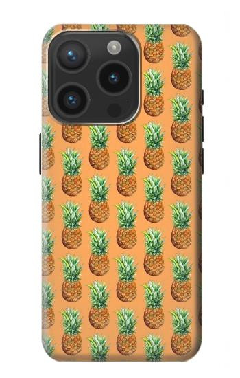 W3258 Pineapple Pattern Case Cover Custodia e Flip Case per iPhone 15 Pro