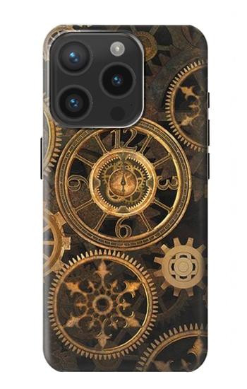W3442 Clock Gear Case Cover Custodia e Flip Case per iPhone 15 Pro