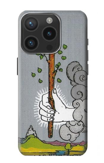 W3723 Tarot Card Age of Wands Case Cover Custodia e Flip Case per iPhone 15 Pro