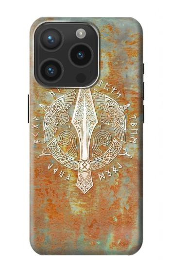 W3827 Gungnir Spear of Odin Norse Viking Symbol Case Cover Custodia e Flip Case per iPhone 15 Pro