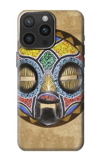W0965 African Baluba Mask Case Cover Custodia e Flip Case per iPhone 15 Pro Max