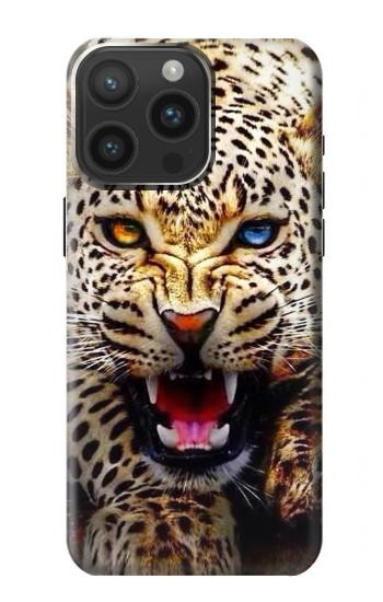 W1932 Blue Eyed Leopard Case Cover Custodia e Flip Case per iPhone 15 Pro Max