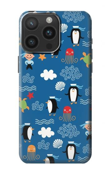 W2572 Marine Penguin Pattern Case Cover Custodia e Flip Case per iPhone 15 Pro Max W2572 Marine Penguin Pattern Case Cover Custodia e Flip Case per iPhone 15 Pro Max