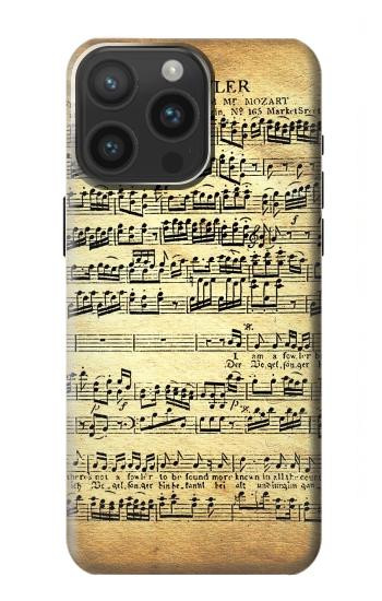 W2667 The Fowler Mozart Music Sheet Case Cover Custodia e Flip Case per iPhone 15 Pro Max