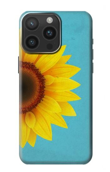 W3039 Vintage Sunflower Blue Case Cover Custodia e Flip Case per iPhone 15 Pro Max
