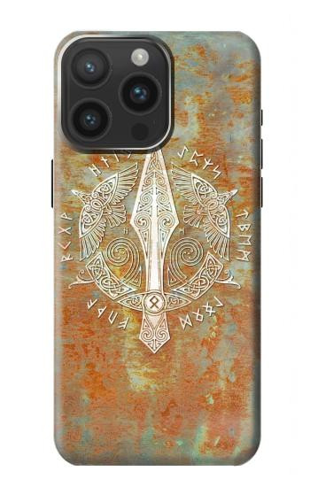 W3827 Gungnir Spear of Odin Norse Viking Symbol Case Cover Custodia e Flip Case per iPhone 15 Pro Max
