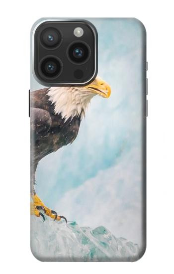W3843 Bald Eagle On Ice Case Cover Custodia e Flip Case per iPhone 15 Pro Max