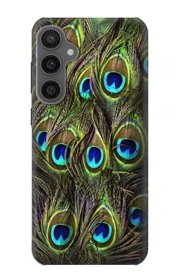 W1965 Peacock Feather Case Cover Custodia e Flip Case per Samsung Galaxy S23 FE
