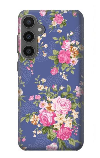 W3265 Vintage Flower Pattern Case Cover Custodia e Flip Case per Samsung Galaxy S23 FE