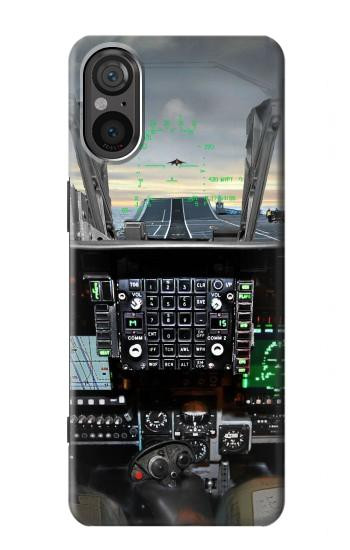 W2435 Fighter Jet Aircraft Cockpit Case Cover Custodia e Flip Case per Sony Xperia 5 V