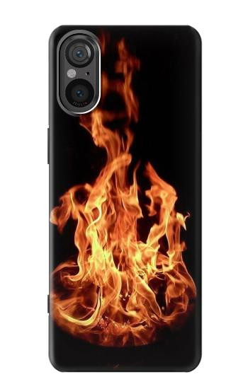 W3379 Fire Frame Case Cover Custodia e Flip Case per Sony Xperia 5 V