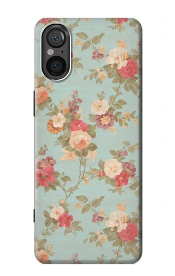 W3910 Vintage Rose Case Cover Custodia e Flip Case per Sony Xperia 5 V