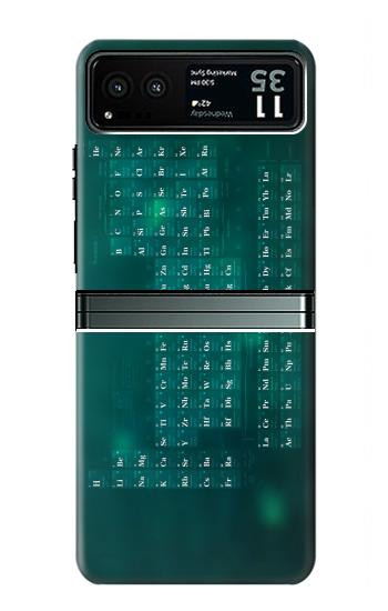 W0846 Chemistry Periodic Table Case Cover Custodia e Flip Case per Motorola Razr 40