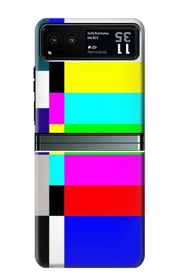 W2348 No Signal TV Case Cover Custodia e Flip Case per Motorola Razr 40