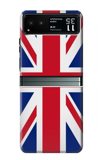 W3103 Flag of The United Kingdom Case Cover Custodia e Flip Case per Motorola Razr 40