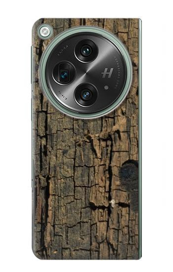 W0598 Wood Graphic Printed Case Cover Custodia e Flip Case per OnePlus OPEN