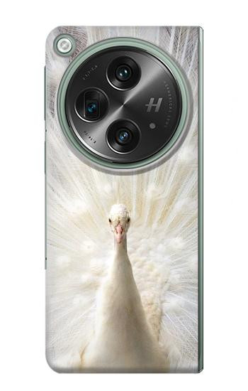 W1980 White Peacock Case Cover Custodia e Flip Case per OnePlus OPEN