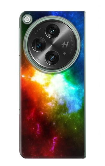 W2312 Colorful Rainbow Space Galaxy Case Cover Custodia e Flip Case per OnePlus OPEN