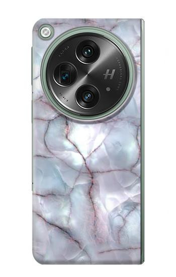 W2316 Dark Blue Marble Texture Graphic Print Case Cover Custodia e Flip Case per OnePlus OPEN