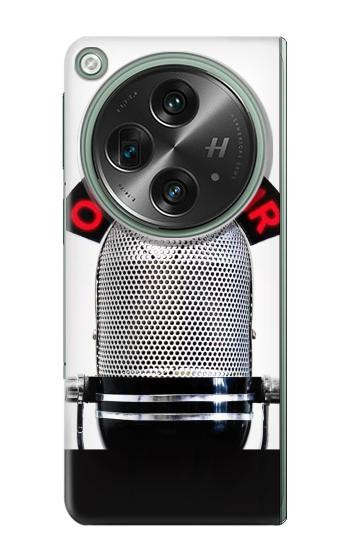 W2381 Vintage Radio Microphone On The Air Case Cover Custodia e Flip Case per OnePlus OPEN