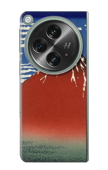 W2390 Katsushika Hokusai Red Fuji Case Cover Custodia e Flip Case per OnePlus OPEN
