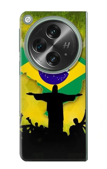 W2981 Brazil Football Soccer Case Cover Custodia e Flip Case per OnePlus OPEN W2981 Brazil Football Soccer Case Cover Custodia e Flip Case per OnePlus OPEN