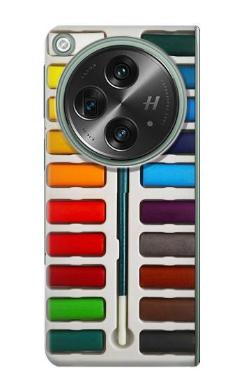 W3243 Watercolor Paint Set Case Cover Custodia e Flip Case per OnePlus OPEN