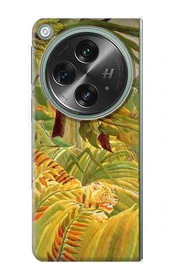 W3344 Henri Rousseau Tiger in a Tropical Storm Case Cover Custodia e Flip Case per OnePlus OPEN