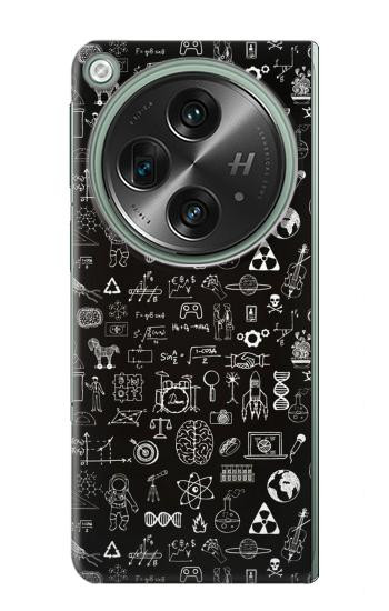 W3426 Blackboard Science Case Cover Custodia e Flip Case per OnePlus OPEN