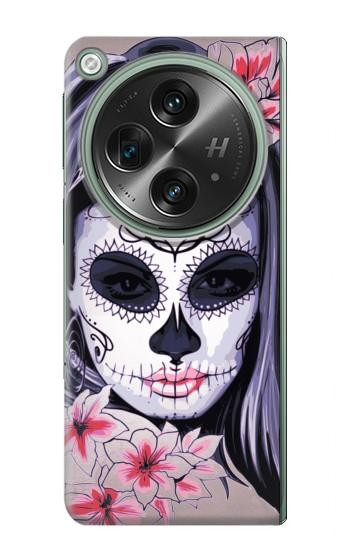 W3821 Sugar Skull Steam Punk Girl Gothic Case Cover Custodia e Flip Case per OnePlus OPEN