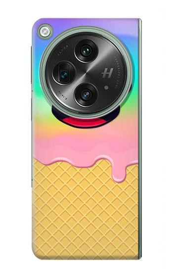 W3939 Ice Cream Cute Smile Case Cover Custodia e Flip Case per OnePlus OPEN