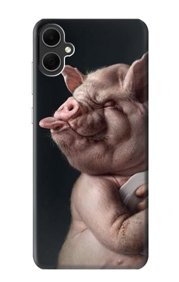 W1273 Crazy Pig Case Cover Custodia e Flip Case per Samsung Galaxy A05