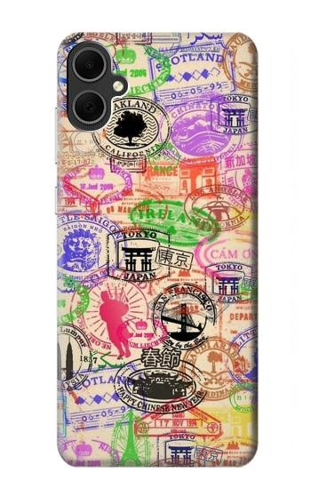 W3904 Travel Stamps Case Cover Custodia e Flip Case per Samsung Galaxy A05