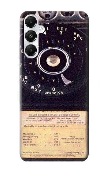 W0086 Payphone Vintage Case Cover Custodia e Flip Case per Samsung Galaxy A05s