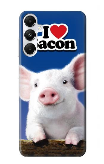 W0608 I Love Bacon Cute Baby Pig Case Cover Custodia e Flip Case per Samsung Galaxy A05s