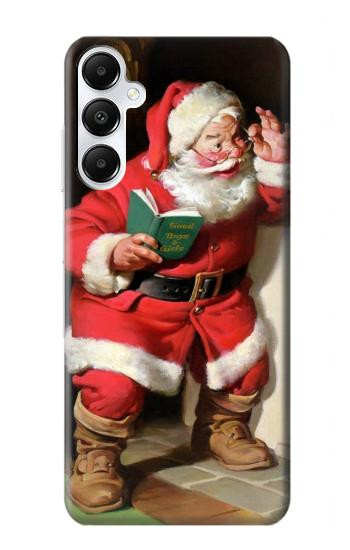 W1417 Santa Claus Merry Xmas Case Cover Custodia e Flip Case per Samsung Galaxy A05s