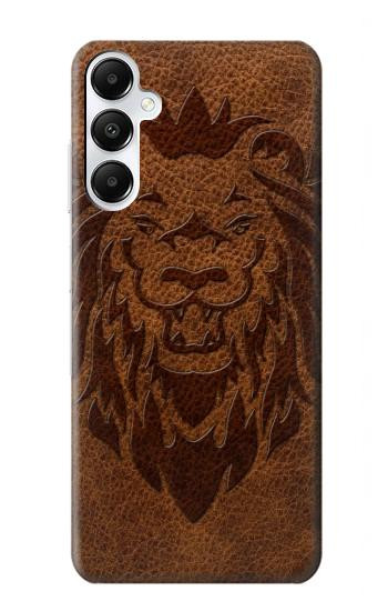 W2529 Leo Zodiac Tattoo Brown Graphic Print Case Cover Custodia e Flip Case per Samsung Galaxy A05s