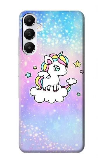 W3256 Cute Unicorn Cartoon Case Cover Custodia e Flip Case per Samsung Galaxy A05s