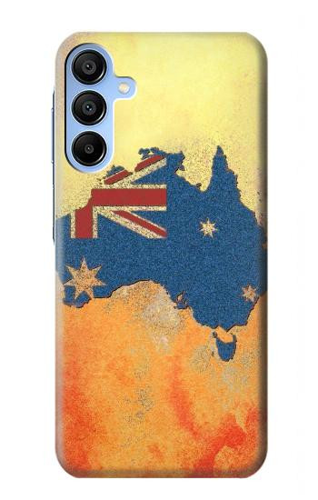 W2494 Australia Flag Map Rock Texture Case Cover Custodia e Flip Case per Samsung Galaxy A15 5G
