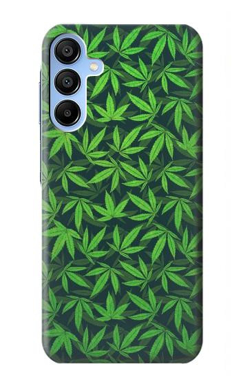 W2666 Marijuana Pattern Case Cover Custodia e Flip Case per Samsung Galaxy A15 5G