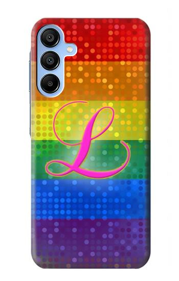 W2900 Rainbow LGBT Lesbian Pride Flag Case Cover Custodia e Flip Case per Samsung Galaxy A15 5G